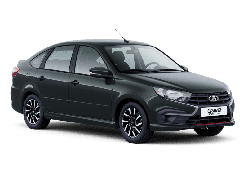 Купить Lada Granta Sportline Лифтбек в Екатеринбурге - СЕРЕБРИСТО-ТЕМНО-СЕРЫЙ "БОРНЕО" (633) - МЕТАЛЛИК